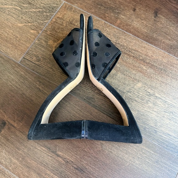 Chelsea & Violet ,Black Polka Dot Heels - Picture 4 of 5